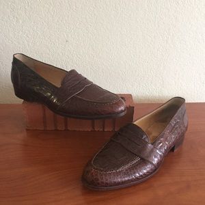 ralph lauren crocodile loafers